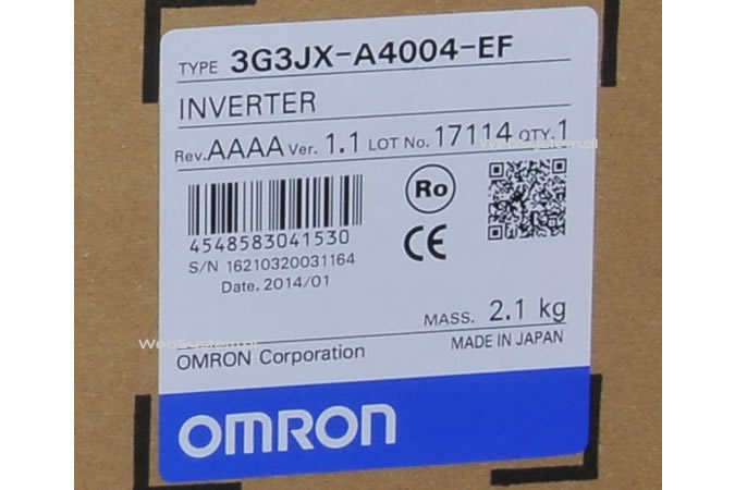 Falownik Omron serii JX moc 0,4kW/400V-3G3JX-A4004-EF