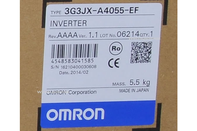 Falownik Omron serii JX moc 5,5kW/400V-3G3JX-A4055-EF