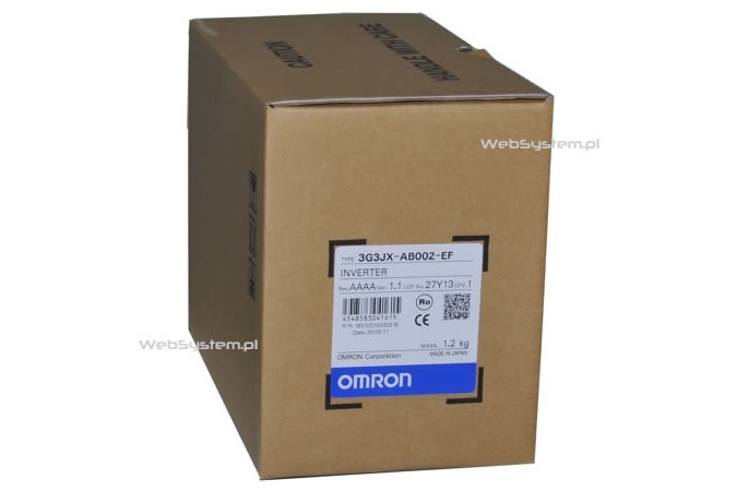 Falownik Omron serii JX moc 0,2kW/230V-3G3JX-AB002-EF